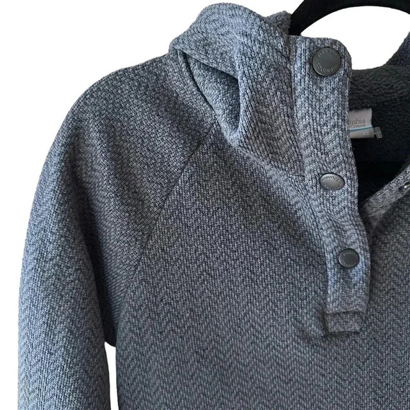 COLUMBIA | WOMEN’S DARLING DAYS LONG SLEEVE HOODED PULLOVER GREY | EXTRA SMALL - Picture 2 of 9